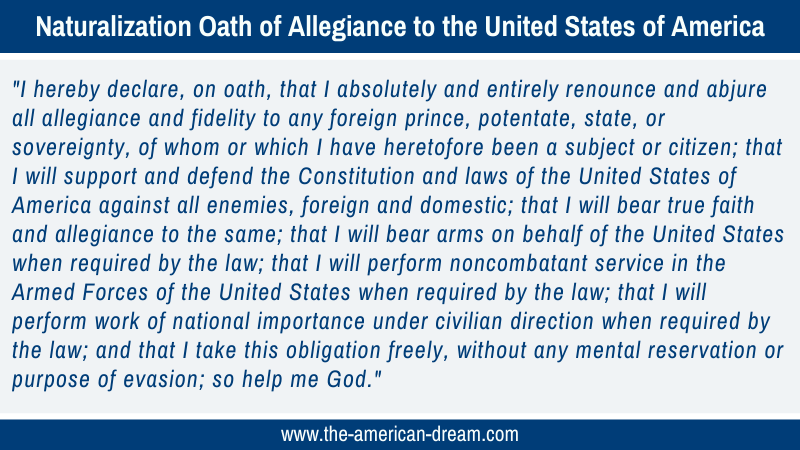 Naturalization Oath of Allegiance to the United States of America