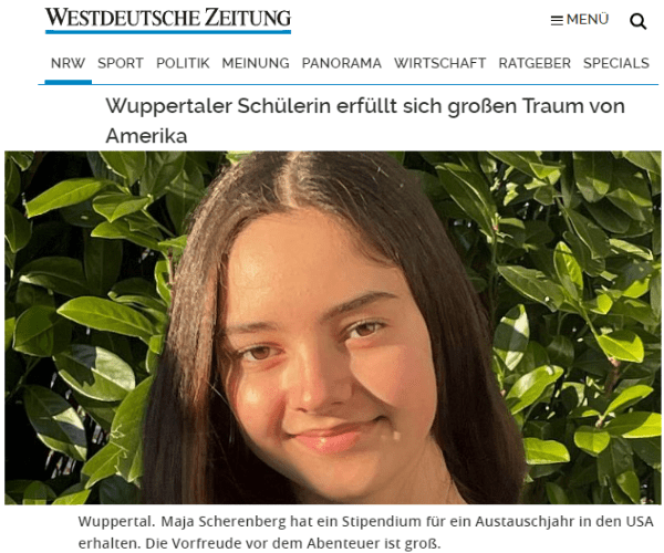 Article about Maja in a big German newspaper