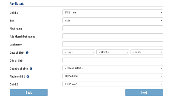 Green Card Lottery Registration Family Data