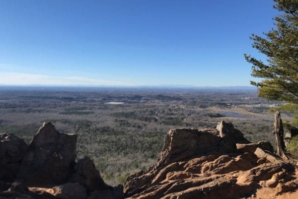 View over the landscape in North Carolina