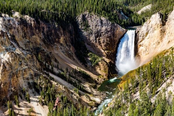Yellowstone National Park waterfall